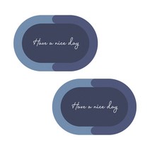 빨아쓰는 소프트 발매트 부드러운 논슬립 발매트, 2개, 블루