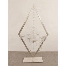 화병 꽃병 금속 Candelabra 아크릴 캔들 홀더 웨딩 테이블 중앙 장식품 꽃 스탠드 도로 리드 파티 장식201629, 10Pcs, Silver