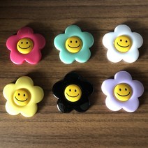 다왕 fMA029 아크릴 스마일 꽃 마스크 스트랩