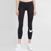나이키 여성 미드라이즈 레깅스 빅로고 타이즈 스포츠웨어 기능성 타이츠 검정