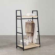[폴앤코코] 벨라 800 원목 낮은 행거, 단품