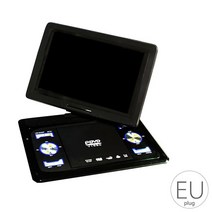 dvd 플레이어 13.9 인치 휴대용 홈 자동차 DVD 플레이어 VCD 게임 TV USB 회전 화면 원격 컨트롤러 미국, 02 EU Plug