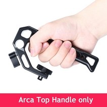 스튜디오 용품 UURig-DSLR 탑 핸들 핸드 그립 Arca 퀵 릴리스 콜드 슈 마운트 4 개 소니 A6400 용 금속 비디오 케이지 포함, 01 Arca Top Handle