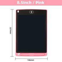 전자칠판 수업용 스마트 터치펜 1pcs 4.46.58.5inch 전자 드로잉 보드 필기 패드 펜 lcd 화면 쓰기 태블릿 디지털 그래픽 드로잉 태블릿, 8.5인치 핑크