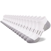 Heatuff 남성용 운동용 발목 양말 8켤레 쿠션 러닝 로우 컷 스포츠 (신발 사이즈 330-300mm(13-16 8쌍 블랙 176366, 8쌍 화이트