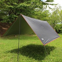 지혼 캠핑 미니 렉타타프 블랙 백패킹 미니멀 그늘막 사각타프