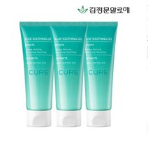 김정문알로에 큐어알로에 수딩젤100mlX3개, 상세페이지 참조