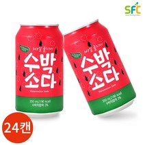 상일 수박소다 24캔, 350ml, 1세트