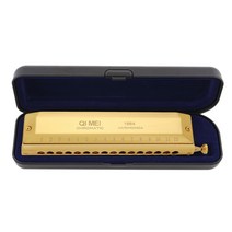 하모니카 명품하모니카 크로매틱 크로메틱하모니카 크로매틱하모니카 미니하모니카 QI MEI Chromatic Harmonica 16홀 64 오르간 악기 C 전문 키, 다중, 규격 없음