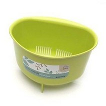 창신 씽크대 쓰레기통 (코너형 삼각꼴 음식물 찌꺼기 수거 처리 싱크, 그린