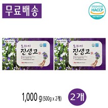 대한홍삼진흥공사 고이담은 국내산 배 도라지 진생고 진액 효능 건강 (500g x 2병) 2개, 1kg