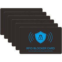 신용 카드 리더기 휴대용 모바일 포스 단말기 MINDRFID 6 PCs RFID Blocking Card Premium Contactless Wa, 한개옵션0