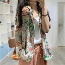꽃소담 봄 여름 여자 루즈핏 정정자켓 캐주얼 QQA1361