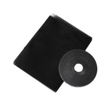 주름방충망 방충망틀 스텐 방범 붙이는 방충망 실내 곤충 플라이 모기장 스크린 커튼 메쉬 버그 문 창 자체 접착 보호 테이프 포함, black+1.5x2m