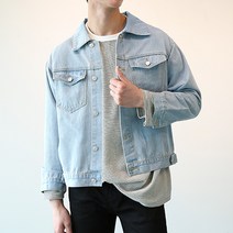 제제 남성용 심플오버핏 데님자켓