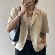 런메시Runmecy 숏 반팔 여성 여름 자켓 빅사이즈