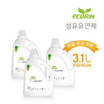 하나상사 에코린 섬유유연제 3.1L x 4개입, 블루