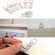 사진 그림 액자 고정 부속 고리 걸이 6P 뒷면 나사못고정 아기 웨딩 가족사진
