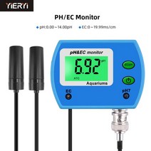 수질 측정기 물 Professional 2 in 1 pH Meter 수족관 용 EC 미터 다중 매개 변수 모니터 온라인 / 산도 계, 01 EU Plug