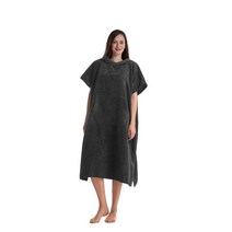 판초타월 비치가운 극세사 테리 망토 잠수복 변경 목욕 가운 비치 판초 타올 야외 스포츠 후드 주머니가 달린 드레스, [01] 85x110cm, [05] 5