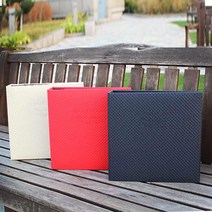 토비메모리 대용량 가죽앨범, 40매, 엠보싱(아이보리)-흑지