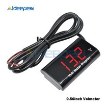 전기 배선 테스터기 테스타기 DC 818V IPX6 방수 온도 전압계 12V 자동차 보트 오토바이 0.56 인치 LED 볼, 04 Voltmeter