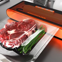 [TV홈쇼핑정품 인포벨]이용식 10초 밀폐 진공 포장기 싱싱 잠그미 초고속 가정용 실링기 비닐 압축기, 본체 SET + 전용팩 50장