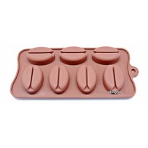 이홈베이킹 실리콘몰드-커피빈 7구