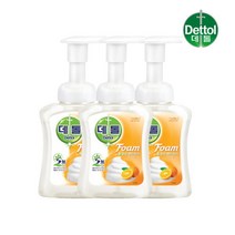 데톨 오렌지 포밍 항균 핸드워시 250g x3개 손세정제 핸드솝 거품비누