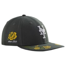 Kith x New Era For Mets Floral Chainstitch 59Fifty Low Profile Cypress