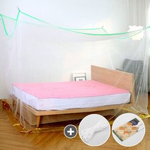 다두리 사각 모기장 [설치끈 행거포함], 화이트