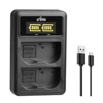 니콘 카메라 배터리 Nikon D50 D70 D70s D80 D90 D100 D200 D300 D300S D700 용 듀얼, 충전기 1 개
