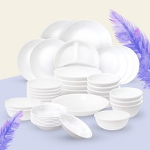 코렐 저스트화이트 38P 8인 식기세트 신혼 플레이팅 집들이 그릇세트, 8인조 38P세트