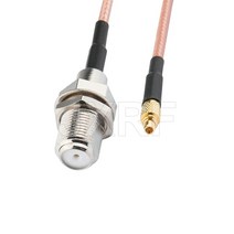 케이블 F 암-SMA SMB MCX MMCX 수 어댑터 피그 테일 RG316 확장 동축 점퍼, 04 F F to MMCX M_04 25CM