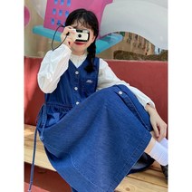 멜빵치마 캔 데님 원피스 2020뉴타입 동안