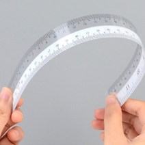 잘 휘어지는 플라스틱 직선자 직자 방안자 문구 30cm, 사이즈