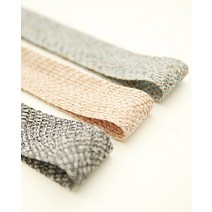 리본공예 DIY 재료 벌집 니트리본 길이90cm, 하늘