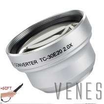 카메라 dslr 렌즈 텔레컨버터 필터 선물! 30mm 2.0X 스레드 렌즈 확대 망원 변환기 렌즈 캐논 니콘 펜탁스 DSLR SLR 카메라 실버, 01 PENTAX