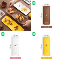 [굿M] 라인프렌즈 귀여운캐릭터 세라믹 스시 초밥 플레이팅 접시, 샐리