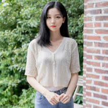 [반에이크오] 트리나 펀칭 가디건 (OB16CDME02Z)
