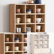 찻잔 진열장 9칸( 우드) 단독진열장 주얼리장 피규어장식장