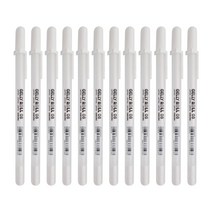 더이안 사쿠라 겔리롤 파인 화이트 볼펜 0.8mm 1타(12개입)