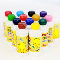 [문구조아] 동아 노랑병아리 딩동댕 그림물감 200ml 노랑, 9개