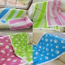 여름이불 배덮개 홑이불 (소), 곰발바닥블루