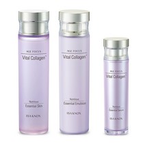 이자녹스 에이지포커스 바이탈콜라겐 콜라겐 세럼 3종세트 (스킨160ml+에멀전160ml+세럼50ml), 선물포장 (X)