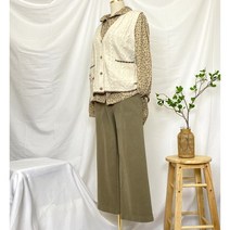 일자와이드팬츠 겨울 면기모 9부 핏이예쁜 데일리 코튼 마카롱 통바지