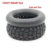 호환 오토바이 휠 Speedual Grace 10 Zero 10X Kugoo M4 Pro 타이어 10x3 인치 오프로드 내부 외부 255x80 전기 스쿠터 80656 10x250, 255x80 Tube tyre