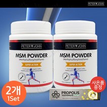 피터앤존 식이유황 MSM 파우더 분말 1kg 2개