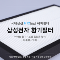 (주)삼성전자 전열교환기 환기시스템 RHF-025MHB1 / RHF-030MHB1 / RHF-035MHB1 호환용 H12등급 헤파필터, 24평