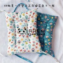 수제 순수 코튼 개 매트 사계절 유니버설 개집 케이지 매트 고양이 매트리스 기계 세탁 가능 변형 불가능한, AB 버전 어린 소녀_S 가로 33x 세로 45cm